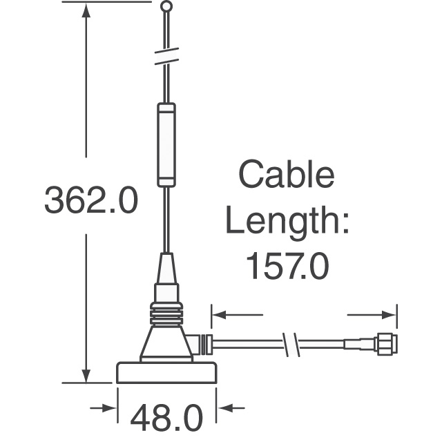 W522M2-157-AM-AMPS/PCS Nearson Inc.  HF-Antennen